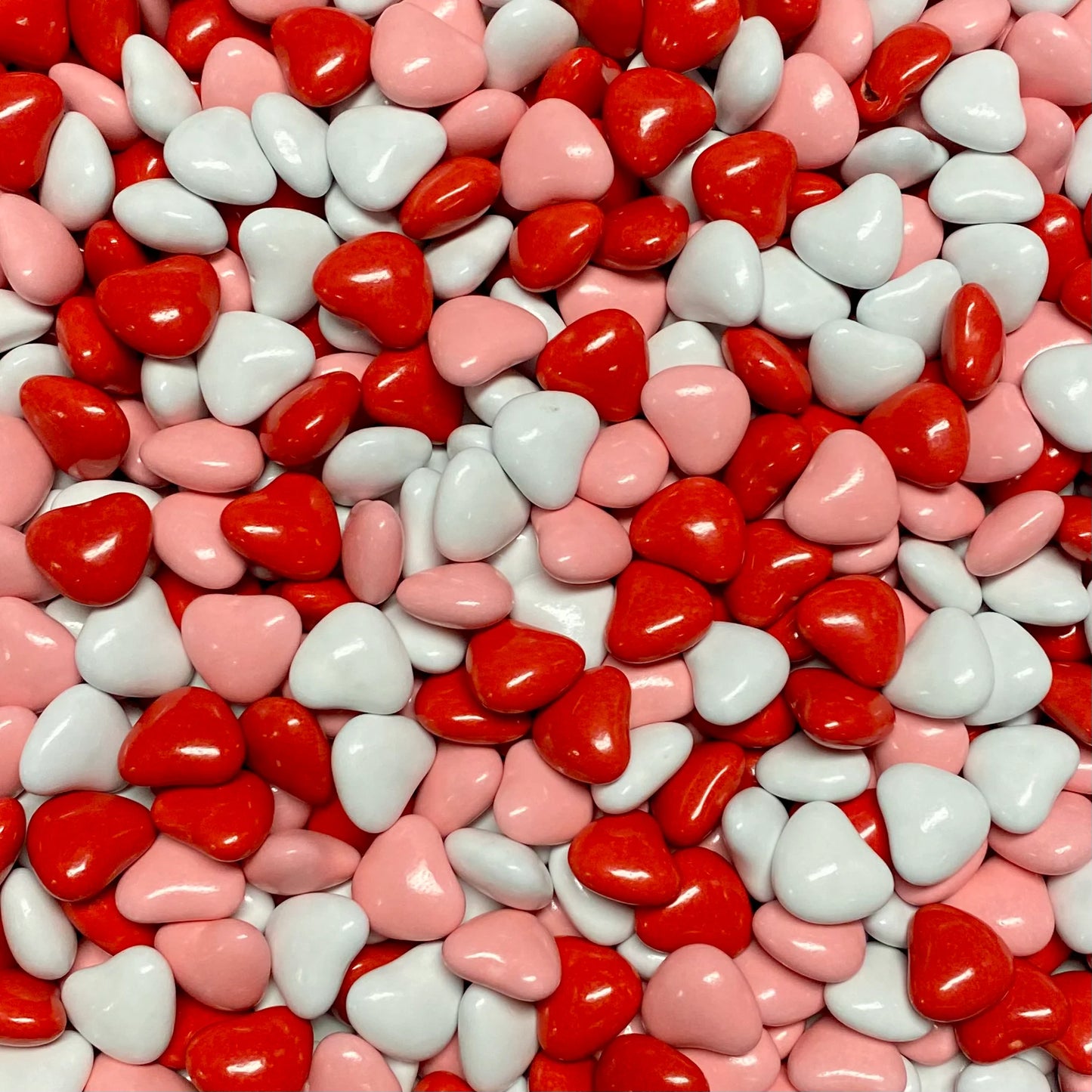 Candy Coated Chocolate Hearts Red/Pink