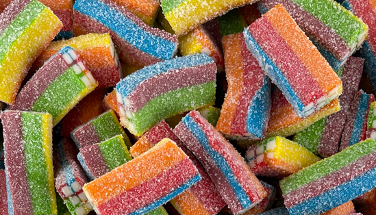 Sour Rainbow Bricks