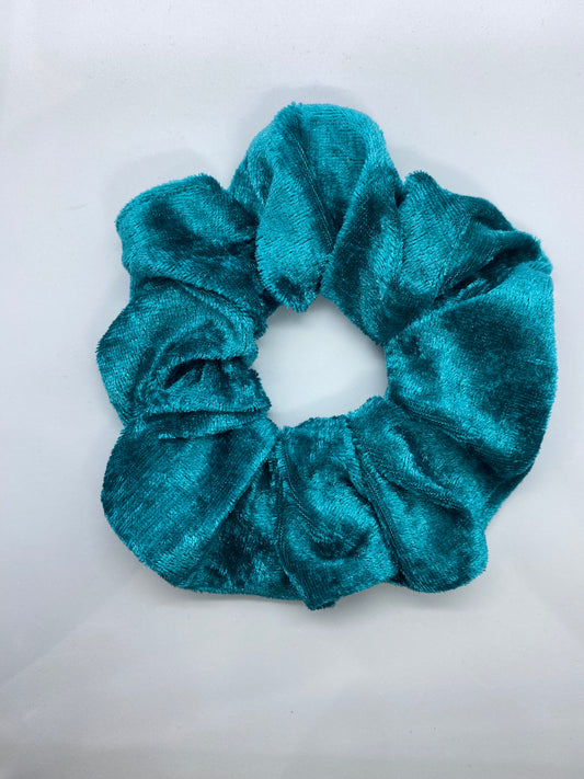 Soft turquoise scrunchie